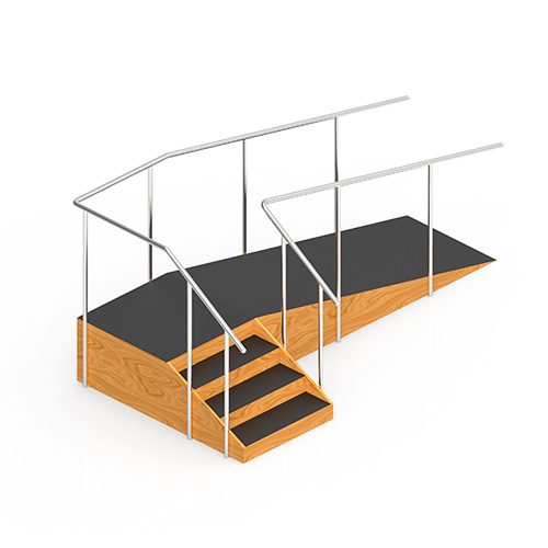 Staircase & Ramp with 3 Steps
